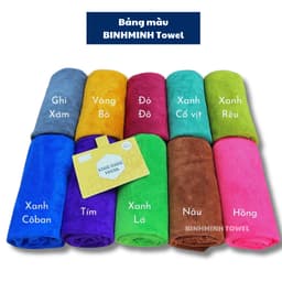 Combo 20 khăn gội đầu quấn đầu loại Dày BinhMinh Towel mềm mịn siêu thấm hút 7