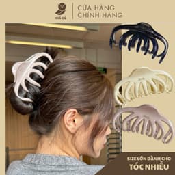Kẹp Tóc Càng Cua NHÀ CÚ Size Lớn Hình Bầu Bamette 10 Răng Phong Cách Phụ Kiện Tóc Hàn Quốc 5965 1