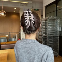 Kẹp Tóc Càng Cua NHÀ CÚ Size Lớn Hình Bầu Bamette 10 Răng Phong Cách Phụ Kiện Tóc Hàn Quốc 5965 4