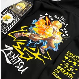 Áo Hoodie Kimetsu No Yaiba : Agatsuma Zenitsu Gigantic Nỉ bông cho Nam/ Nữ by The Runaway 8