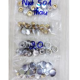 Nút bấm 4 thành phần Mã cúc 501 /  503 Bằng thau không gỉ Chuyên làm nút áo da cao cấp, áo khoác, quần jean 5