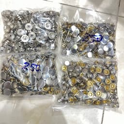 Nút bấm 4 thành phần Mã cúc 501 /  503 Bằng thau không gỉ Chuyên làm nút áo da cao cấp, áo khoác, quần jean 6
