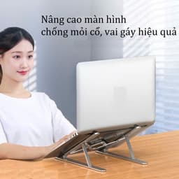 Hợp Kim Nhôm Giá đỡ laptop Đế tản nhiệt laptop gấp gọn điều chỉnh độ cao N3 N8 H5 Kệ tản nhiệt laptop có quạt tản nhiệt 6