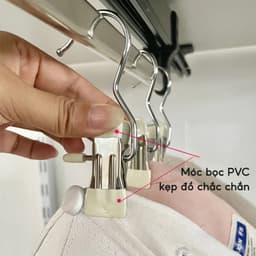 COMBO 30 Móc kẹp quần áo đa năng JYoohome Móc kẹp treo quần áo tiện ích giữ đồ gọn gàng bền đẹp 4