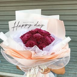 Bó hoa nhũ, sáp thơm quà tặng 8/3, 20/10, 20/11 quà tặng sinh nhật… kèm đèn led 4