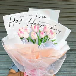 Bó hoa nhũ, sáp thơm quà tặng 8/3, 20/10, 20/11 quà tặng sinh nhật… kèm đèn led 5