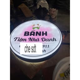 Biển quảng cáo hút nổi, Biển mica hút nổi, hộp đèn, IN 2 MẶT, CÓ THANH TREO(KT 60*60cm) 9
