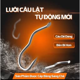 Thẻo câu đài buộc sẵn lưỡi tự lật tự động đóng đâm cá câu cá rô cá diếc cá chép cá trắm 1vỉ 10 cặp 4