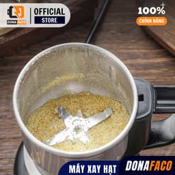 Máy xay hạt ngũ cốc, gia vị 8 lưỡI inox đa năng food grinder cực bén có tay cầm 3