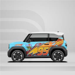 [HỎA TỐC] Sticker Tem Dán Decal Xe VF3 Mẫu Rực Lửa 95 Thể Thao In Hình Theo Yêu Cầu IB Shop Temxe.Net 1