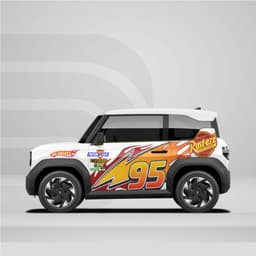[HỎA TỐC] Sticker Tem Dán Decal Xe VF3 Mẫu Rực Lửa 95 Thể Thao In Hình Theo Yêu Cầu IB Shop Temxe.Net 7