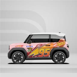 [HỎA TỐC] Sticker Tem Dán Decal Xe VF3 Mẫu Rực Lửa 95 Thể Thao In Hình Theo Yêu Cầu IB Shop Temxe.Net 8