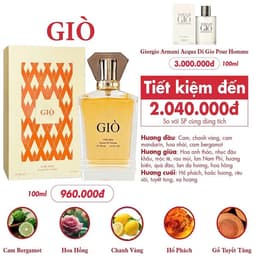 Nước hoa nam Giò 100ml - NHẸ NHÀNG, NAM TÍNH - Cam kết chính hãng 2
