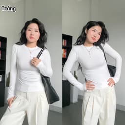 Áo thun giữ nhiệt dài tay siêu co giãn chất thun giấy dày dặn mịn mềm m660 7