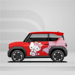 Sticker Tem Dán Decal Xe VF3 Mèo Hồng  In Hình Theo Yêu Cầu IB Shop 6