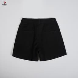 [ẨN] Quần Đùi Kaki Nữ GENVIET JEANS Vải Thô Cạp Cao Dáng A Hiện Đại, Quần Đùi Thô Nữ Dáng Suông Trẻ Trun 8723 1
