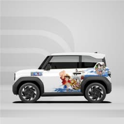 [HỎA TỐC] Sticker Dán Tem Decal Xe VF3 Mẫu One Piece In Hình Theo Yêu Cầu IB Shop Temxe.Net 1