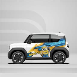 [HỎA TỐC] Sticker Tem Dán Decal Xe VF3 Mẫu Minions In Hình Theo Yêu Cầu IB Shop Temxe.Net 2