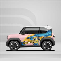[HỎA TỐC] Sticker Tem Dán Decal Xe VF3 Mẫu Minions In Hình Theo Yêu Cầu IB Shop Temxe.Net 1