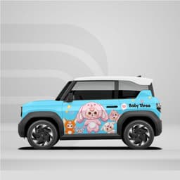 [HỎA TỐC] Sticker Tem Dán Decal Xe VF3 Mẫu Hình Baba Three In Hình Theo Yêu Cầu IB Shop Temxe.Net 6