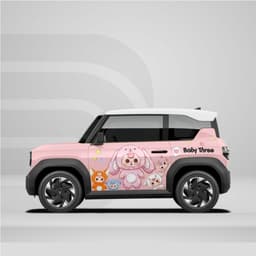[HỎA TỐC] Sticker Tem Dán Decal Xe VF3 Mẫu Hình Baba Three In Hình Theo Yêu Cầu IB Shop Temxe.Net 5