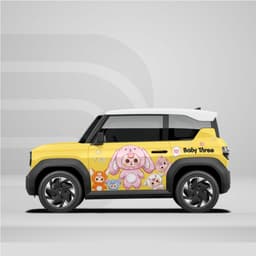 [HỎA TỐC] Sticker Tem Dán Decal Xe VF3 Mẫu Hình Baba Three In Hình Theo Yêu Cầu IB Shop Temxe.Net 7