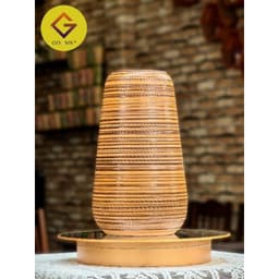 Lọ hoa mộc Bát Tràng, bình hoa decor, trang trí size  31cm, bình cắm cành tuyết mai, mơ mận, lọ cắm.hoa trắng 3