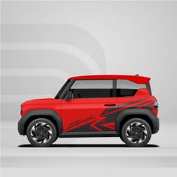 Tem dán xe VF3 - Decal Sticker dán xe - Ds Decal- 2 bên 4