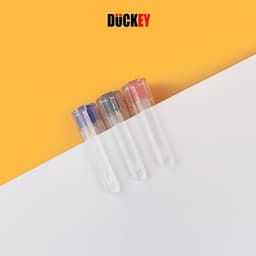 Set 05 Chiếc Bút gel nước thân tam giác Duckey DK-GP-122, Ngòi 0.5mm Siêu Êm 5