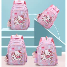 Ba lô bé gái siêu nhẹ hình kitty pony kỳ lân chống thấm nước cho học sinh mẫu giáo cấp 1 tiểu học 5