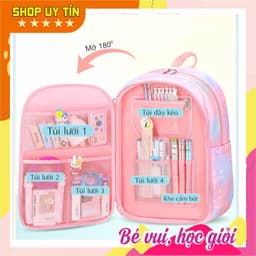 [Tặng phụ kiện cầu vồng] Balo ulzzang nữ thời trang hàn quốc màu pastel đẹp dễ thương đựng vừa laptop đi học cấp 2 3 2