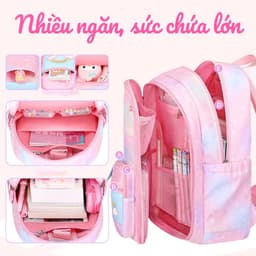 [Tặng phụ kiện cầu vồng] Balo ulzzang nữ thời trang hàn quốc màu pastel đẹp dễ thương đựng vừa laptop đi học cấp 2 3 3