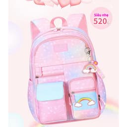 [Tặng phụ kiện cầu vồng] Balo ulzzang nữ thời trang hàn quốc màu pastel đẹp dễ thương đựng vừa laptop đi học cấp 2 3 6
