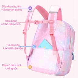 [Tặng phụ kiện cầu vồng] Balo ulzzang nữ thời trang hàn quốc màu pastel đẹp dễ thương đựng vừa laptop đi học cấp 2 3 7