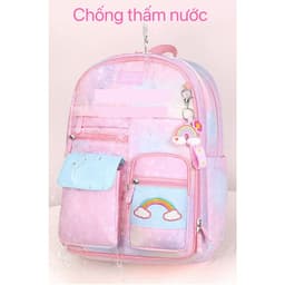 [Tặng phụ kiện cầu vồng] Balo ulzzang nữ thời trang hàn quốc màu pastel đẹp dễ thương đựng vừa laptop đi học cấp 2 3 9