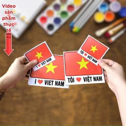 Sticker Dán Xe Cờ Việt Nam – Tem Dán Tôi Yêu Việt Nam Trang Trí Ô Tô, Xe Máy Chống Nước 3