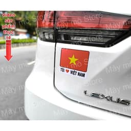 Sticker Dán Xe Cờ Việt Nam – Tem Dán Tôi Yêu Việt Nam Trang Trí Ô Tô, Xe Máy Chống Nước 5