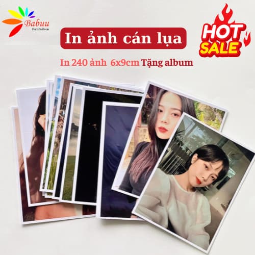 [TẶNG ALBUM] Combo in 240 ảnh 6x9cm, In ảnh theo yêu cầu, ảnh ép lụa 6x9 chất lượng tốt