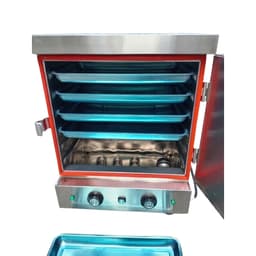 Tủ hấp cơm công nghiệp đa năng 4 khay Việt Nam, tối ưu cho hấp cơm, hải sản, giò chả, bánh bao, 10-12kg/mẻ. 1