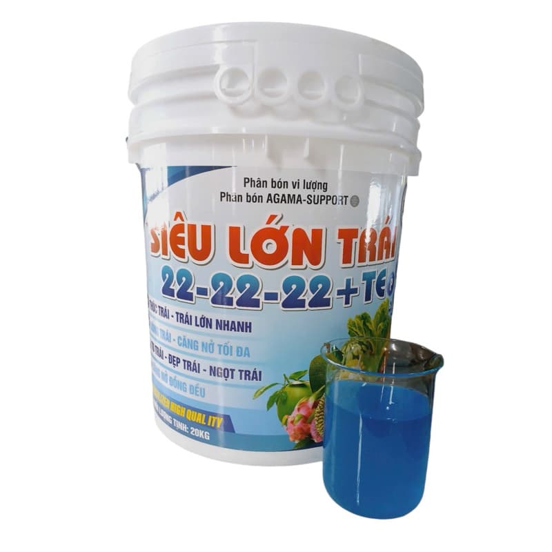 Xô Tròn Trái , Nặng Ký 22 - 22 - 22 + Canxi Bo (20kg