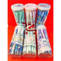 Lon 20 Cây Bút Gel Bấm Xoá Được Nhiều Mẫu Hoạt Hình Ngòi 0.5MM/ Mực Xanh, Tím, Gôm Bôi Không Mòn (Giao Mẫu Ngẫu Nhiên) 4