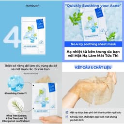 Mặt Nạ Giấy Dưỡng Da Cấp Ẩm & Phục Hồi Da Numbuzin Sheet Mask 27ml Hàn Quốc 6