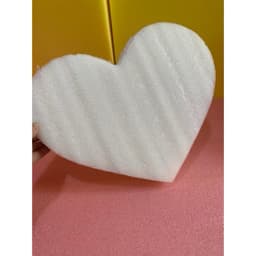 Xốp PE, xốp dẻo cắm hoa, nhiều độ dày 5cm nhiều kích thước, Phôi tim tròn hoa sáp 7