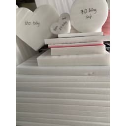 Xốp PE, xốp dẻo cắm hoa, nhiều độ dày 5cm nhiều kích thước, Phôi tim tròn hoa sáp 3
