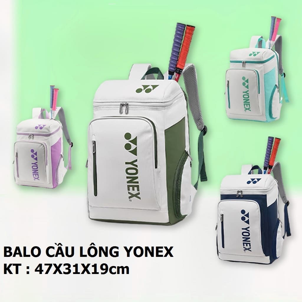{ HỎA TỐC } Balo cầu lông chống nước YONEX 1408 Chất liệu Da PU Cao Cấp