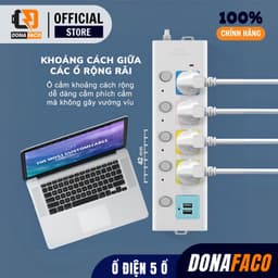 Ổ cắm điện đa năng 7 Cổng có Sạc USB dây dài 3M Và 5M hất Lượng Cao 100% Chính Hãng 4