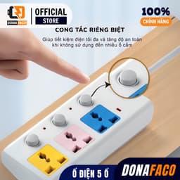 Ổ cắm điện đa năng 7 Cổng có Sạc USB dây dài 3M Và 5M hất Lượng Cao 100% Chính Hãng 3