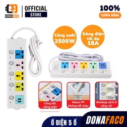 Ổ cắm điện đa năng 7 Cổng có Sạc USB dây dài 3M Và 5M hất Lượng Cao 100% Chính Hãng 8