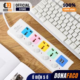 Ổ cắm điện đa năng 7 Cổng có Sạc USB dây dài 3M Và 5M hất Lượng Cao 100% Chính Hãng 6