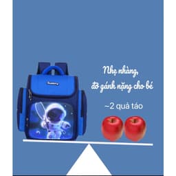 Ba lô chống gù cho học sinh cấp 1 cấp 2 hình phi hành gia, Balo đi học bé trai tiểu học trung học 3